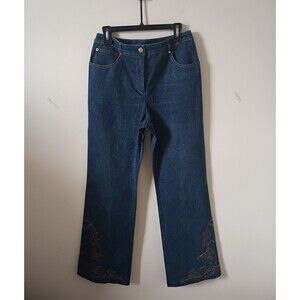 St. John Collection By Marie Gray Bootcut Denim Jeans High Rise Blue Size 10